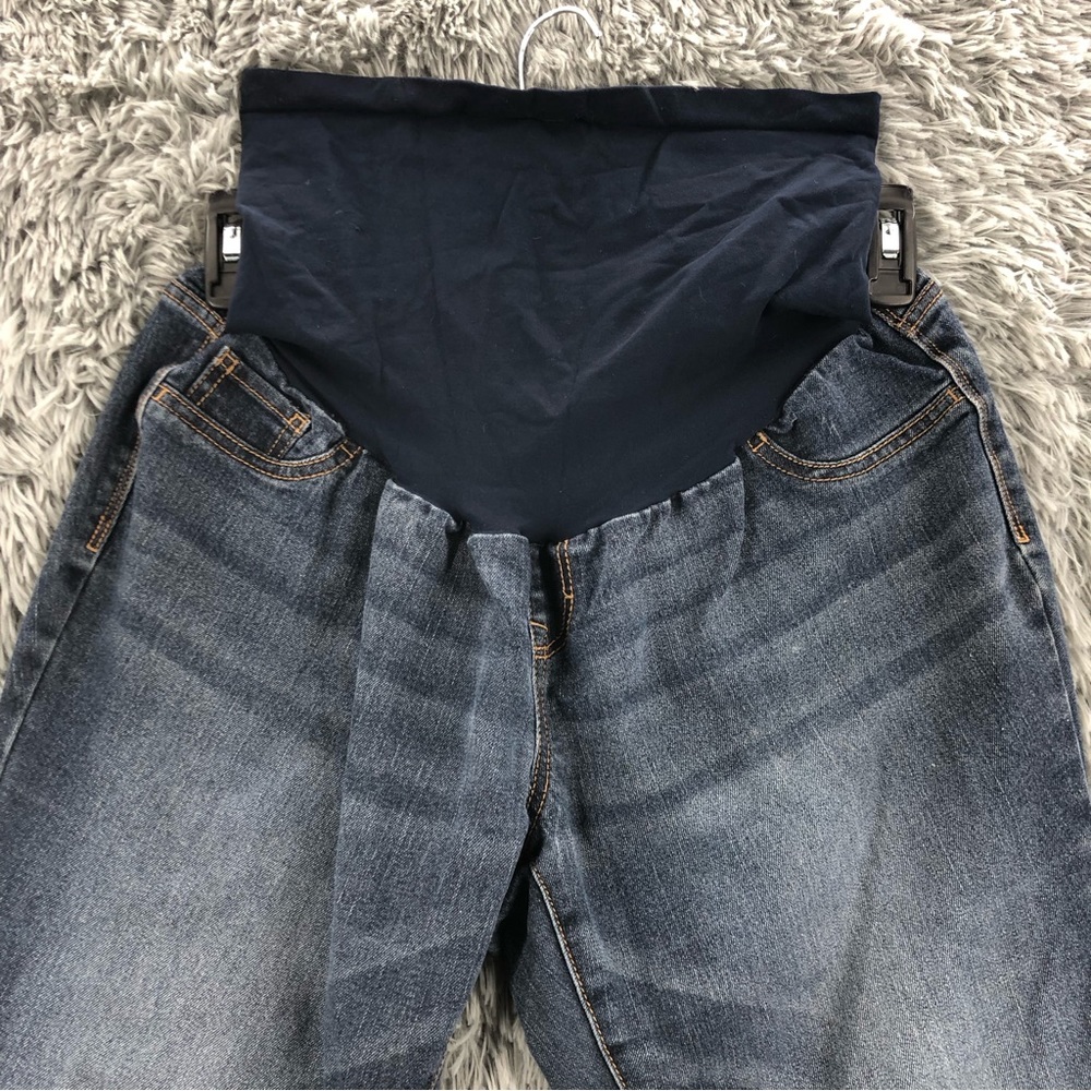 Indigo Jeans Blue Womens Petite XL Secret Fit Belly Denim Maternity - Picture 3 of 12